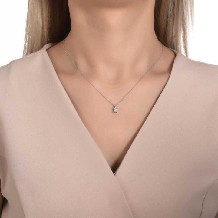 0.16 Karat Pırlanta Tektaş Kolye